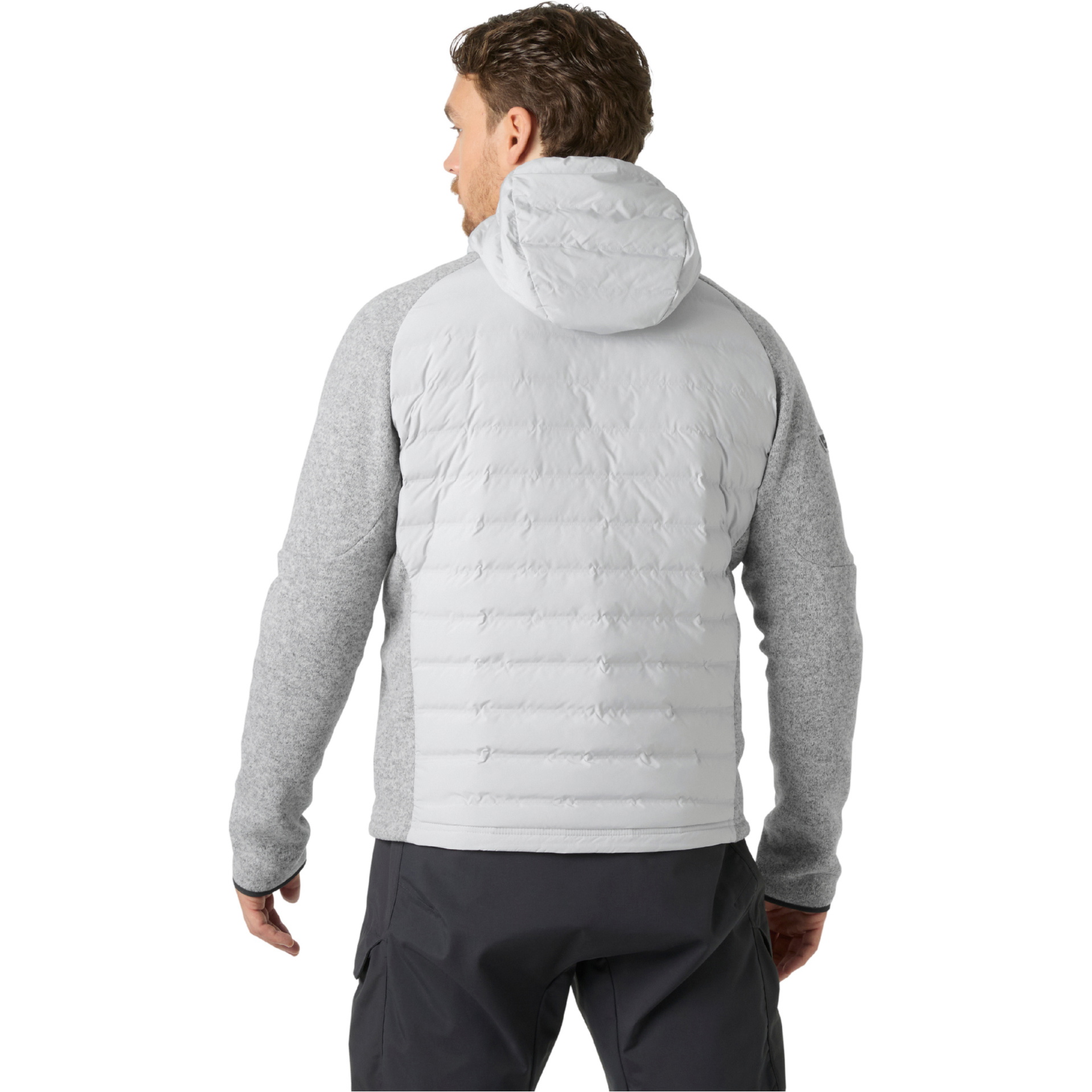 2026 Helly Hansen Mens Skagen Hybrid Knit Insulator Jacket 34593 - Grey Fog